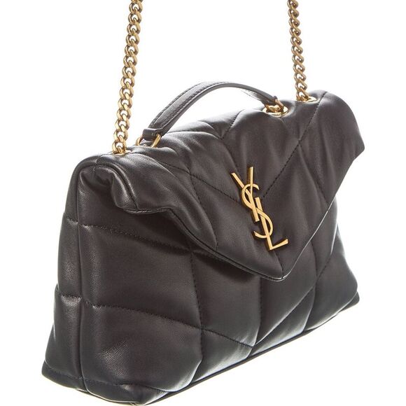 Saint Laurent Toy Puffer Leather Shoulder Bag, Black - Picture 3 of 5